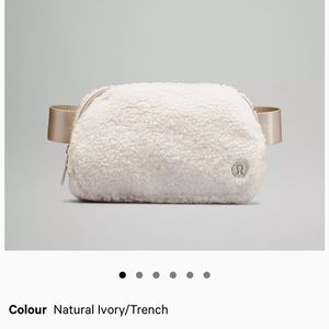 NWT Lululemon Everywhere Belt Bag Fleece Natural Ivory / Trench
